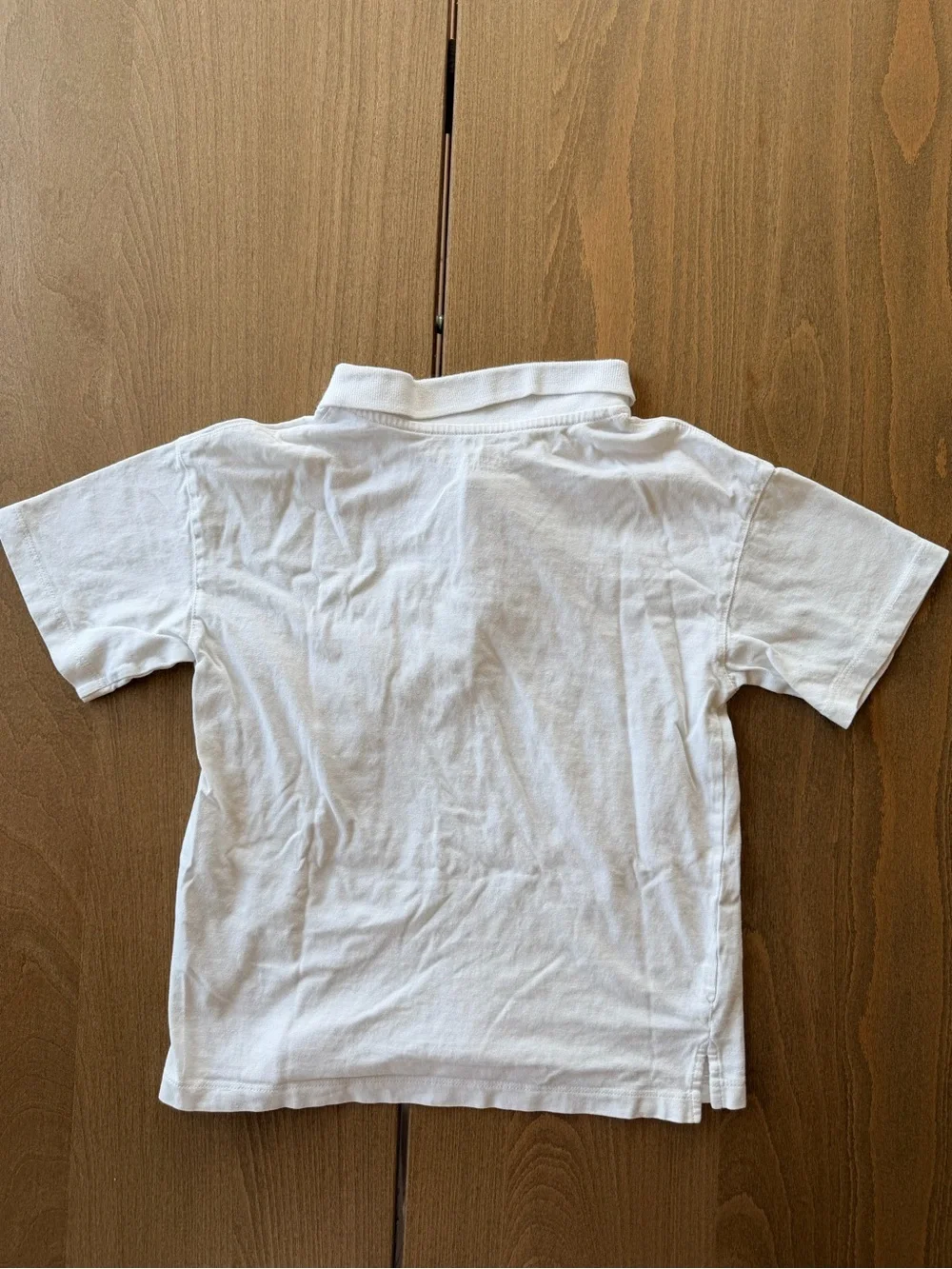 3/$15 H&M 100% Cotton White School Uniform Polo Shirt Size 6X/7 Short Sleeve Top